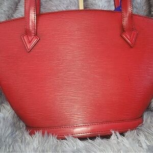 Louis Vuitton Saint Jacques Toledo Red Epi Tote Bag AUTHENTIC